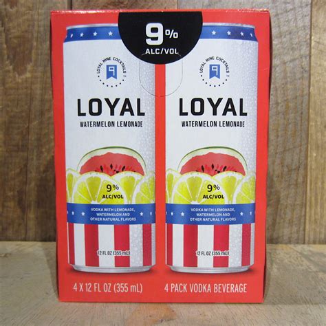 Loyal 9 Cocktails Watermelon Lemonade 4 Pack Oak And Barrel