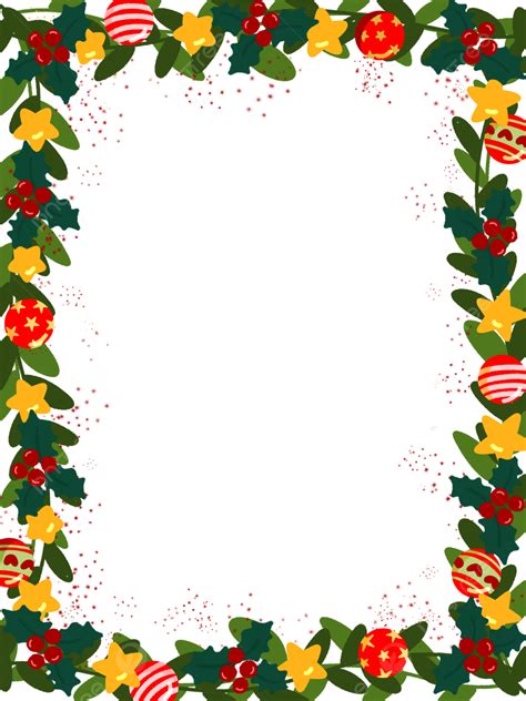 Christmas Border With Ornate Balls Christmas Border Designs Christmas