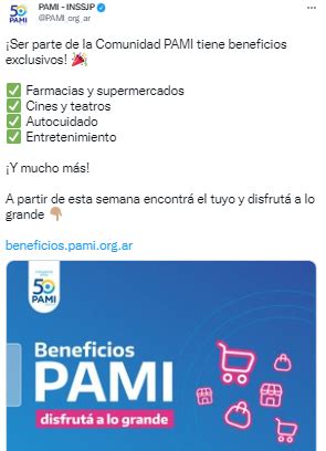 Pami Lanza Beneficios Para Jubilados Con Descuentos En Cines