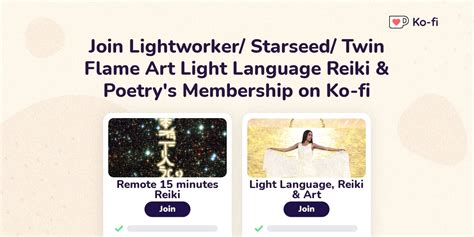 Join Lightworker Starseed Twin Flame Art Lis Ko Fi Membership On Ko