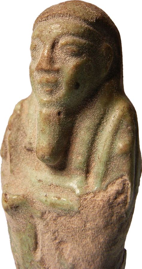 Gyptische Uschebti Fayence Statue Mit Hieroglyphen Figurine Altes