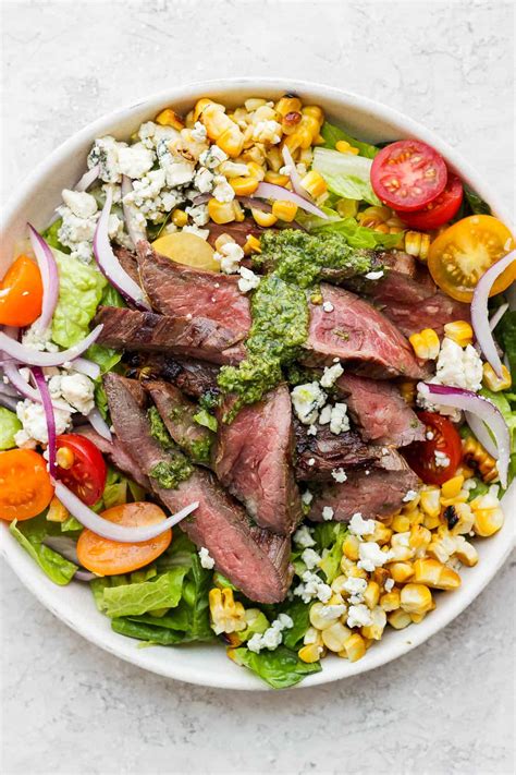 Grilled Flank Steak Salad The Wooden Skillet