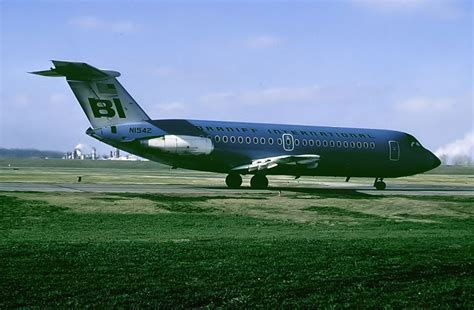 Braniff International BAC 111 203AE One Eleven N1542 On The Taxiway Of