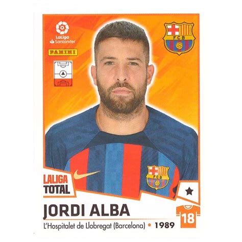 Venta Cromo De Jordi Alba Barcelona Panini La Liga Total