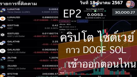 ครปโต ไซตเวย กาว DOGE SOL EP2 วนท 18 มนาคม 2567 YouTube