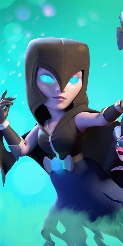 Clash Royale Night Witch Phone Wallpaper