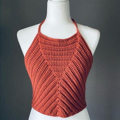 Free Crochet Halter Top Patterns Easy Pattern Blitsy