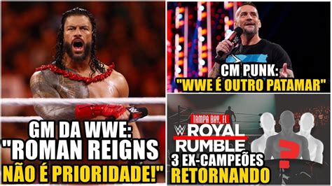 BOMBA ROMAN REIGNS não é PRIORIDADE DOIS EX CAMPEÕES MUNDIAIS