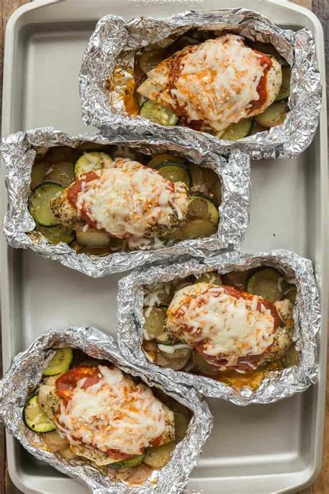 Chicken Parmesan Foil Packets With Veggies VIDEO The Recipe Rebel