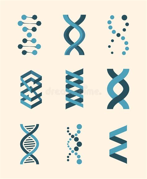 Estructura Molécula Conjunto Dna Helix Código Genético Humanos Los