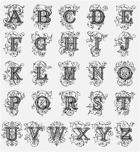 Pin by 𝐌 on Notes Fancy monogram decal Fancy lettering fonts