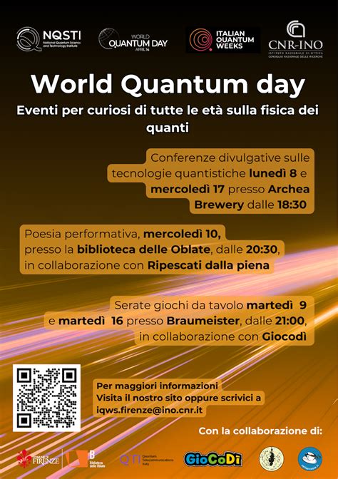 World Quantum Day Events In Florence World Quantum Day