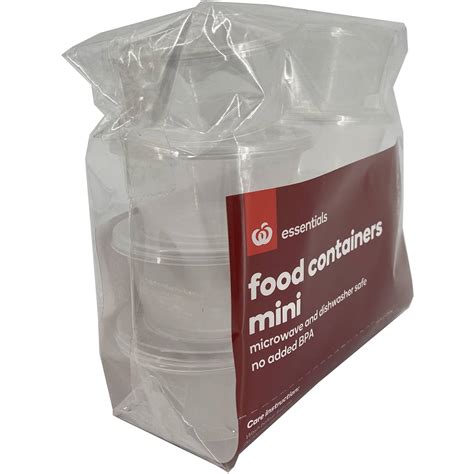 Essentials Plasticware Food Storage Mini 8 Pack Woolworths