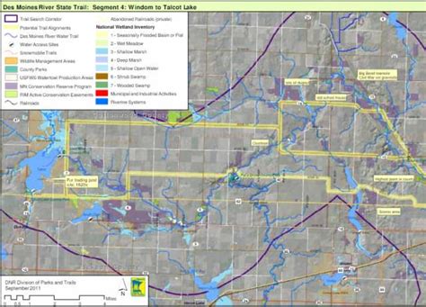 Map of the Des Moines River State Trail | MNopedia