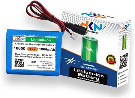 HKN ENTERPRISES 12V Lithium Ion Rechargeable Battery Pack For GPS I Pod