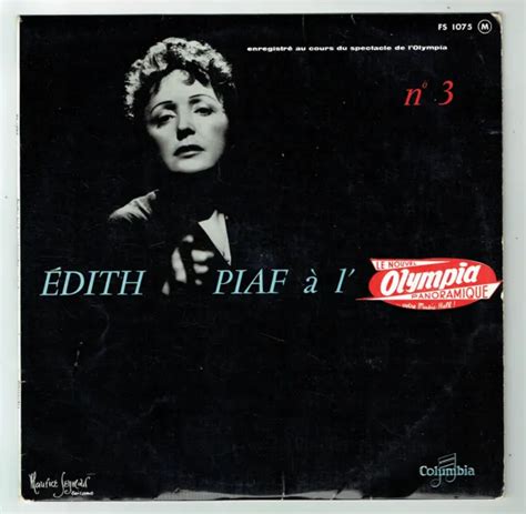 33t 25cm Edith Piaf Vinyle A Lolympia N°3 La Foule Mon Manege Hymne