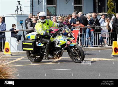 Psni Police Officer Traffic Police On Bmw Motorbike Northern Ireland