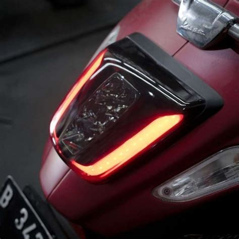 Jual Stoplamp Led Running Smoke Model Zelioni Slim Vespa Sprint