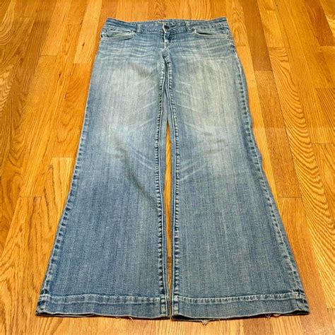 Crazzzy Old Pair Of Vintage American Eagle Wide Leg Depop