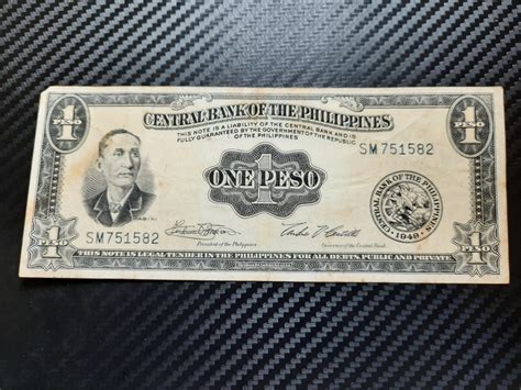 Peso English Series Banknote Hobbies Toys Memorabilia