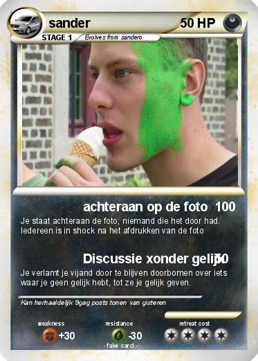 Pokémon sander 85 85 achteraan op de foto My Pokemon Card