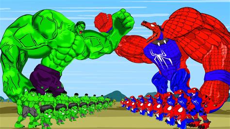 Evolution Of HULK Vs SPIDER DINOSAURS T REX Monsters Ranked From