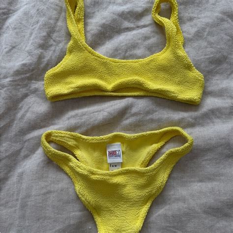 Mc Saint Barth Yellow Bikini Set Gem