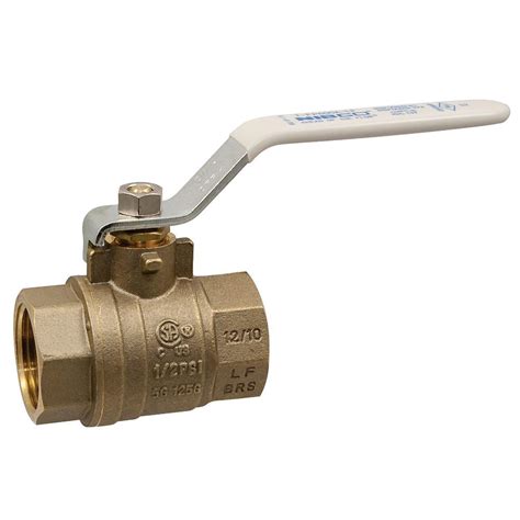 NIBCO 3 4 In Brass Lead Free 2 Piece Threaded Full Port Ball Valve