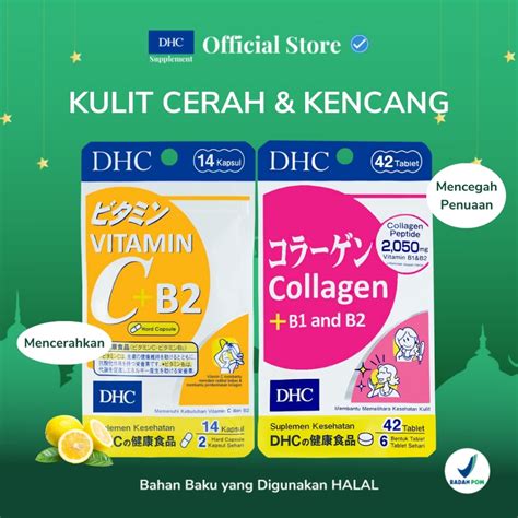 Jual Paket Bundling DHC Vitamin C B2 Dan DHC Collagen B1 And B2