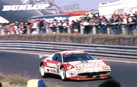 Thompson Ferrari Near Dunlop Bridge Le Mans Th Dnf Flickr