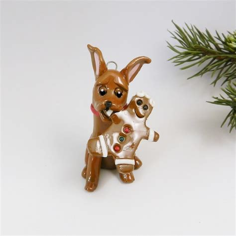 Red Min Pin Miniature Pinscher Christmas By Themagicsleigh On Etsy