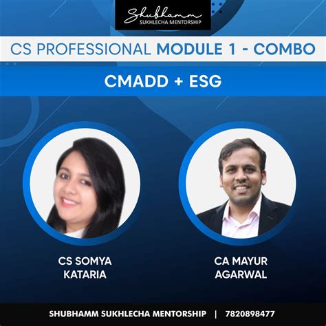 Cs Professional Module Combo Cmadd Esg New Syllabus