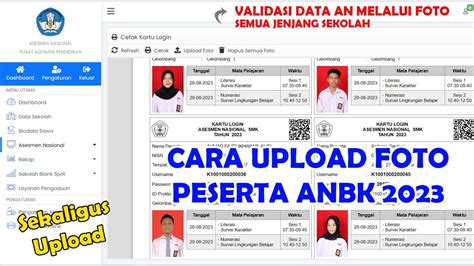 Cara Upload Foto Peserta Anbk Youtube