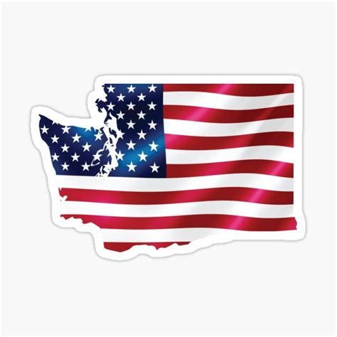 "Washington sticker , Washington state Sticker , Washington map sticker" Sticker for Sale by ...