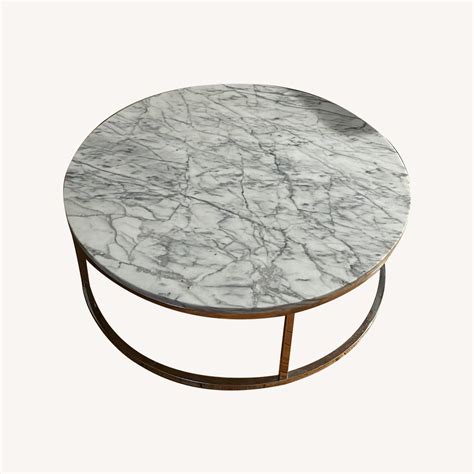 Cb Marble Coffee Table Round Aptdeco