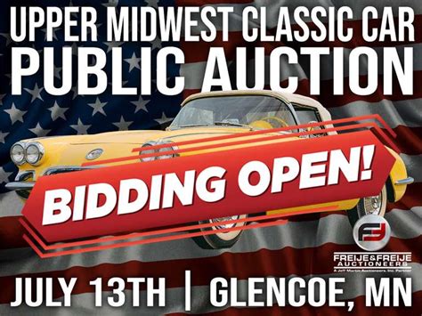 Upper Midwest Classic Car Auction July Th Am Ct Freije