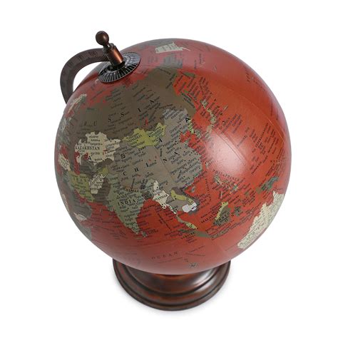 Buy World Globe Handmade Blue Word Antique Iron Stand Decorative