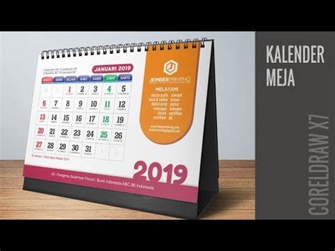 Cara Membuat Desain Kalender Di Coreldraw Idn Rujukan News