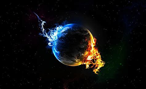 Hd Wallpaper Water Fire Elements Flaming Earth Wallpaper Motion No People Wallpaper Flare