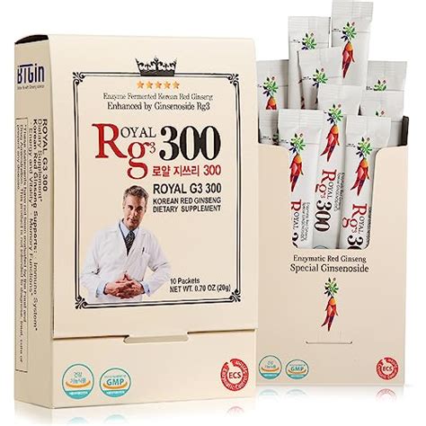 Btgin Rg3 300 Ginsenosides Rg3 Enhanced Rg3 50mgsachet Korean Red