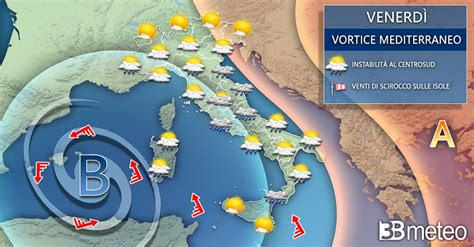 Meteo tra giovedì e venerdì ancora PIOGGE e TEMPORALI su parte d