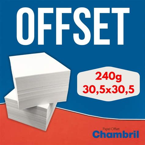 Offset 240g 30 5x30 5 Ou 30x30cm C 50 Fls Chambril Papel Branco