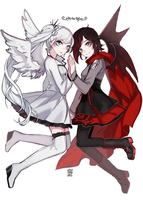 Ruby Rose And Weiss Schnee Rwby Drawn By Ecru Danbooru