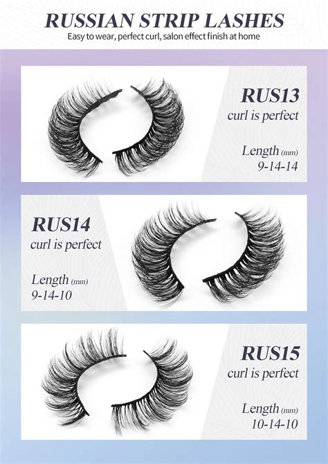 Wholesale Dd Curl Russian Strip Eyelashes Faux Mink Volume Lashes