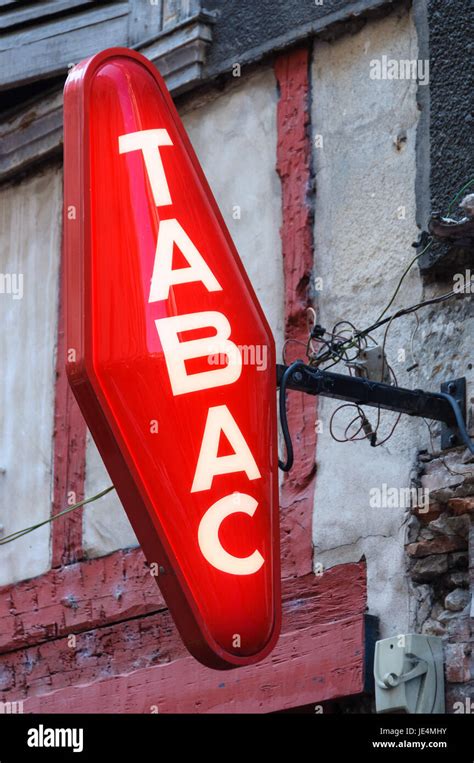 French tobacconist sign Stock Photo - Alamy