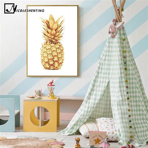 Ananas Cytaty Motywacyjne Minimalistyczny Plakat Skandynawski Obraz