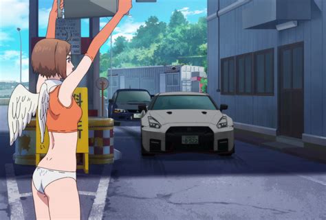 Saionji Ren Mf Ghost Screencap Highres Official Art Girl Ass Breasts Collar Crop Top