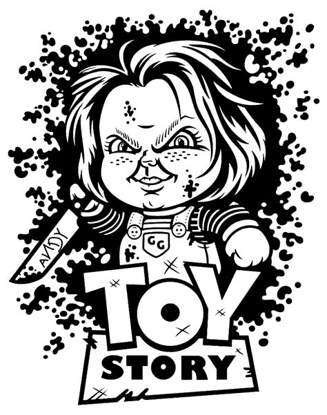 Toy Story Chucky Coloring Page Free Printable Coloring Pages Porn Sex