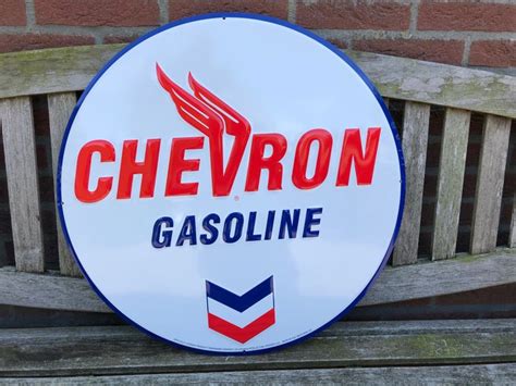 Sign Chevron Gasoline 60 Cm Catawiki