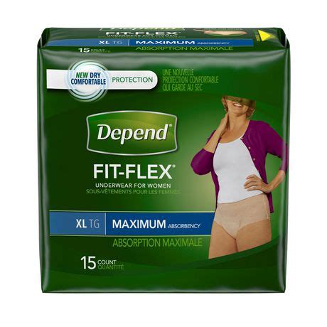 Depend Fit Flex Incontinence Underwear For Women Maximum Absorbency